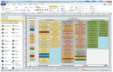 Landscape diagram in Visio