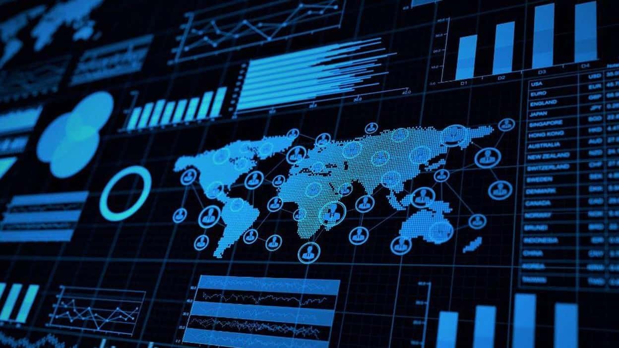 map and charts depicting innovative technologies